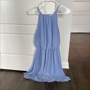 Lush Light Blue Sleeveless Dress
